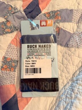Duluth Trading Co Buck Naked Boxer Briefs — Blue and Black 2 pairs